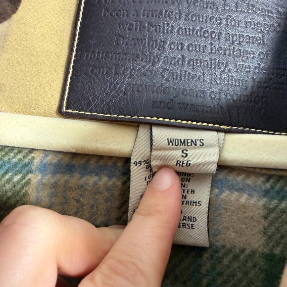 LL Bean Vintage Insulated Quilted Chore Jacket - Picture 6 of 16